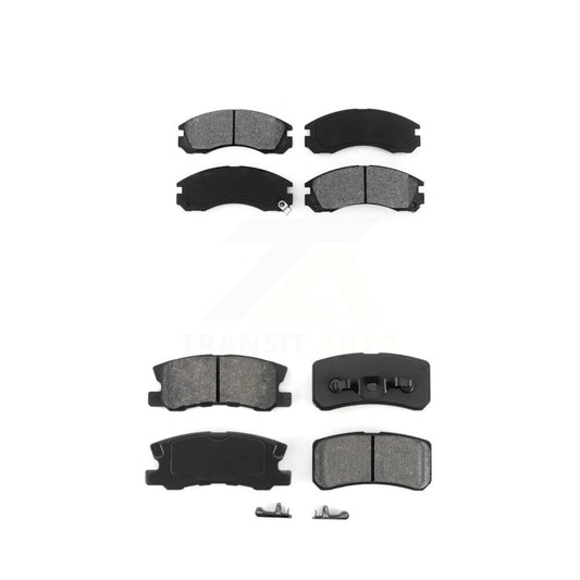 Semi-Metallic Brake Pads Front Rear Kit For Mitsubishi Lancer