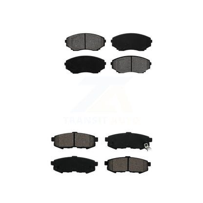 Semi-Metallic Brake Pads Front Rear Kit For 2004-2006 Mazda MPV