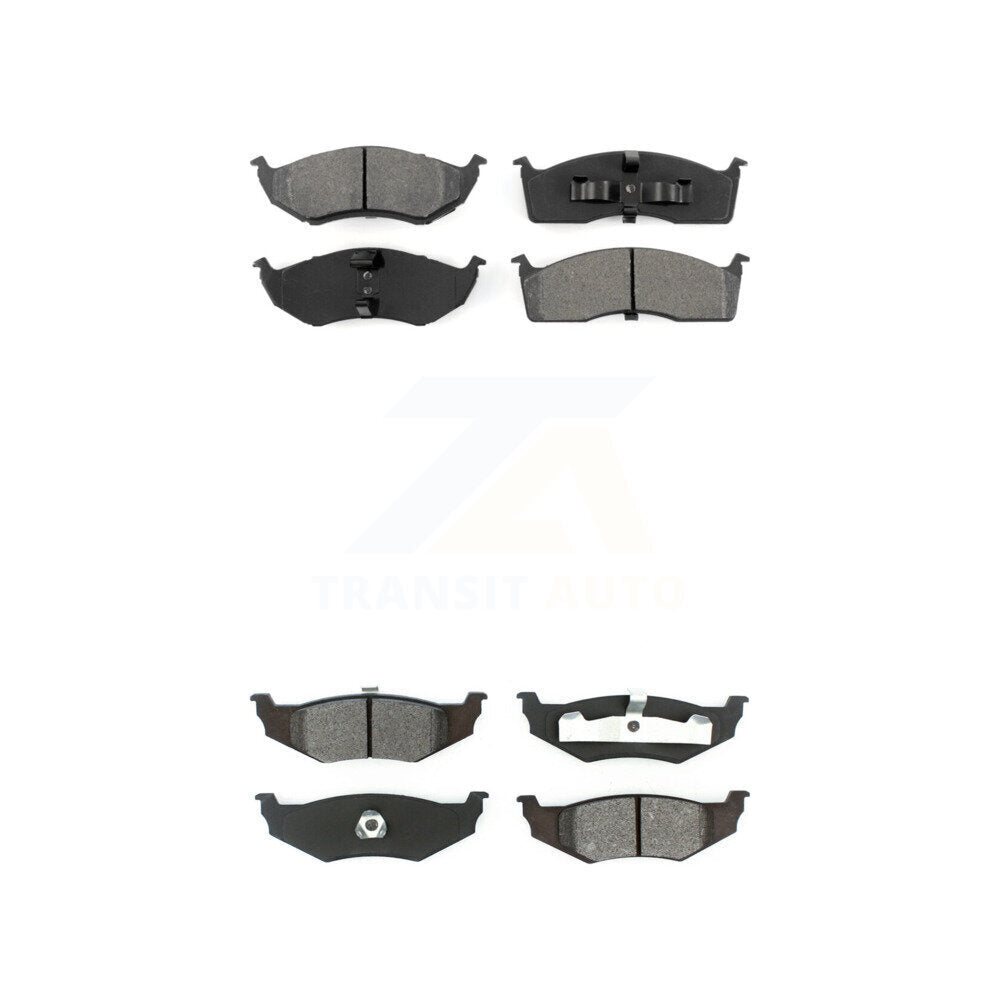 Semi-Metallic Brake Pad Front Rear Kit For Chrysler Intrepid Dodge Concorde 300M