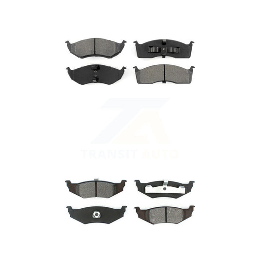 Semi-Metallic Brake Pad Front Rear Kit For Chrysler Intrepid Dodge Concorde 300M