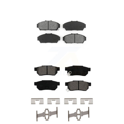 Semi-Metallic Brake Pads Front Rear Kit For Acura Integra Honda Civic