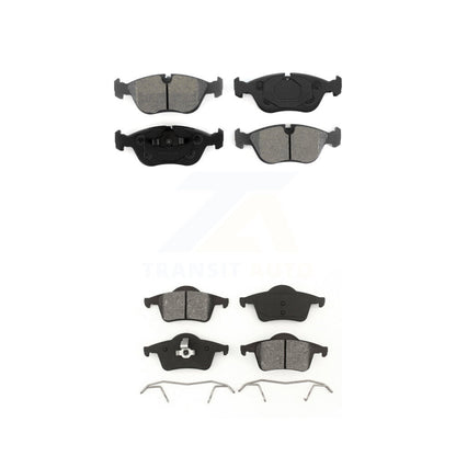 Semi-Metallic Brake Pads Front Rear Kit For 2000 Volvo V70 AWD