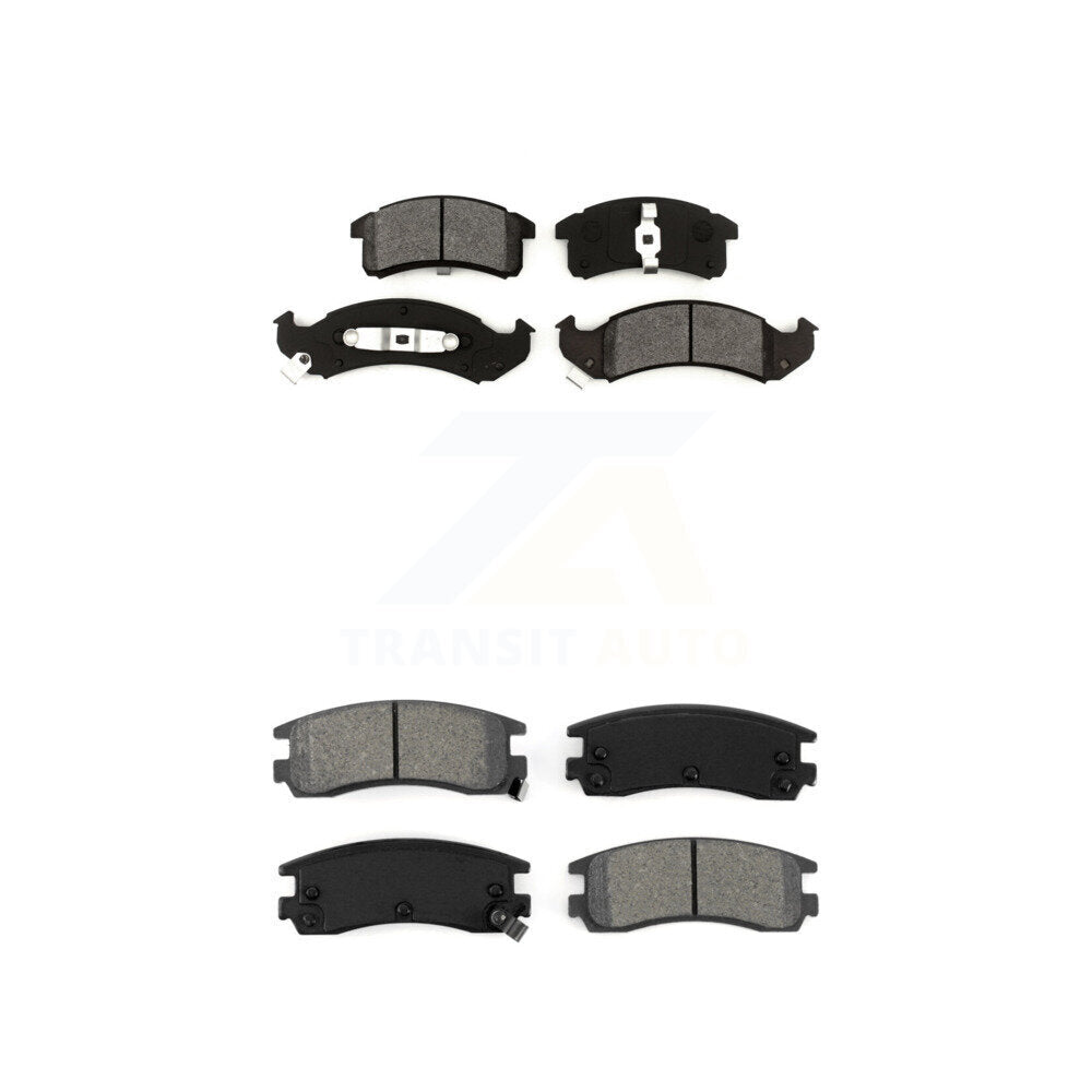 Semi-Metallic Brake Pad Front Rear Kit For Cadillac DeVille Buick Riviera Aurora