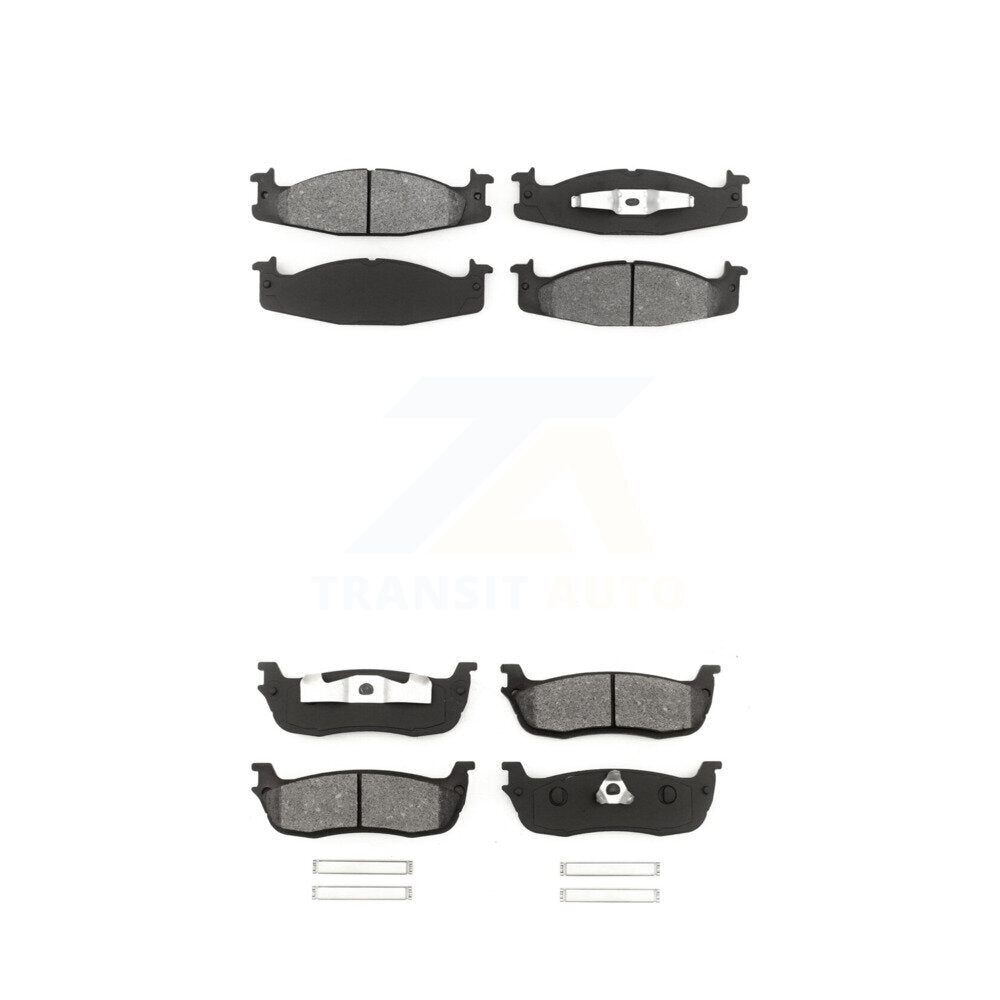 Semi-Metallic Brake Pads Front Rear Kit For 1996 Ford F-150