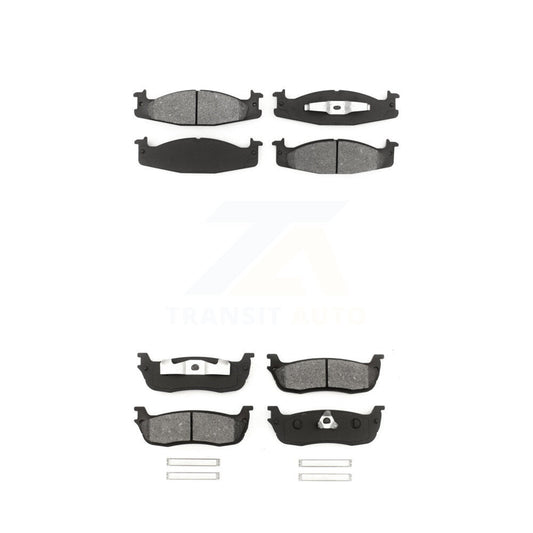 Semi-Metallic Brake Pads Front Rear Kit For 1996 Ford F-150