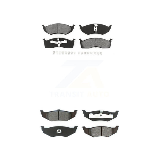 Semi-Metallic Brake Pads Front Rear Kit For Neon Chrysler Dodge Plymouth