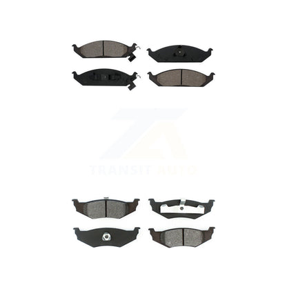 Semi-Metallic Brake Pad Front Rear Kit For Chrysler Sebring Cirrus Dodge Stratus