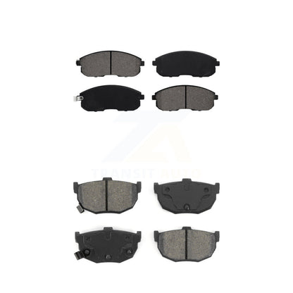 Semi-Metallic Brake Pads Front Rear Kit For 89-90 Nissan Maxima Disc rear brakes
