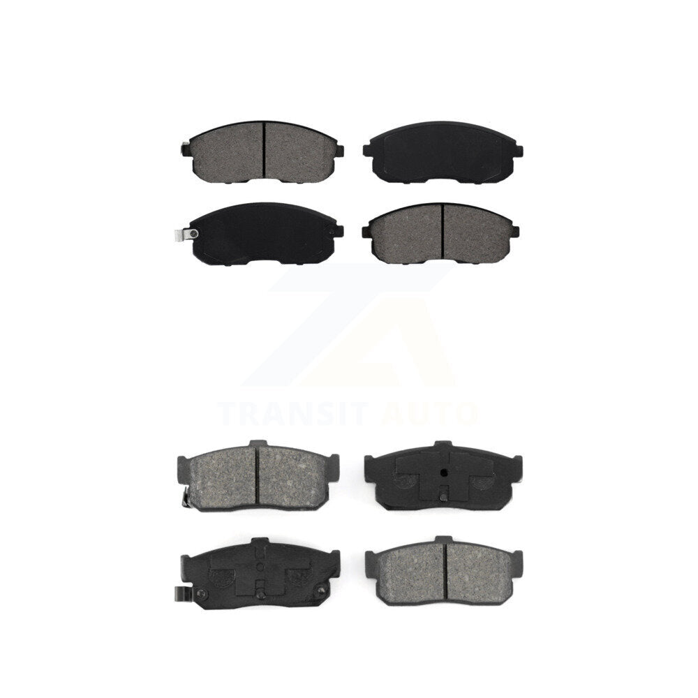 Semi-Metallic Brake Pads Front Rear Kit For Nissan Altima Maxima Sentra INFINITI