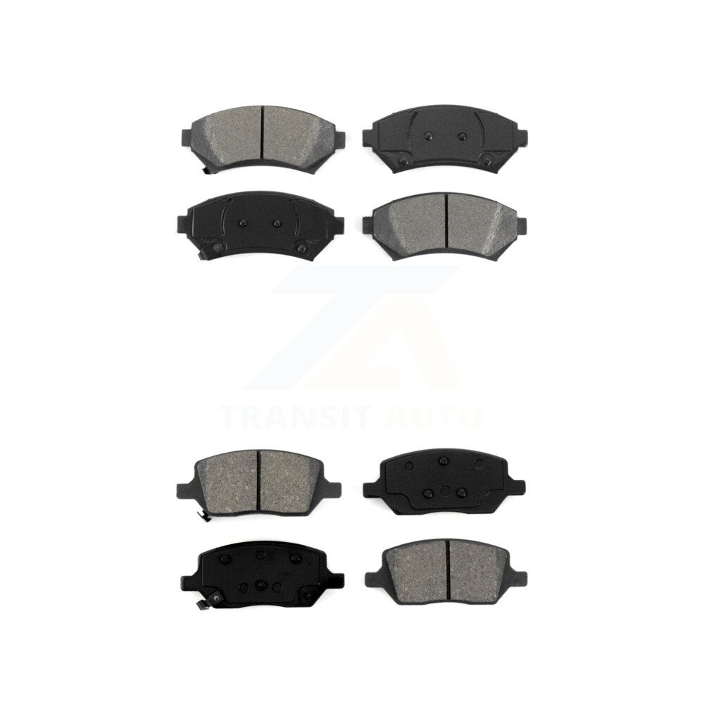 Semi-Metallic Brake Pads Front Rear Kit For 2005 Pontiac Montana FWD