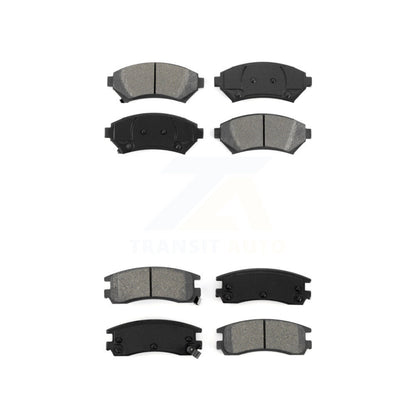 Semi-Metallic Brake Pads Front Rear Kit For Chevrolet Buick Impala Pontiac Grand