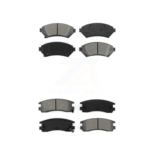 Semi-Metallic Brake Pads Front Rear Kit For Chevrolet Buick Impala Pontiac Grand