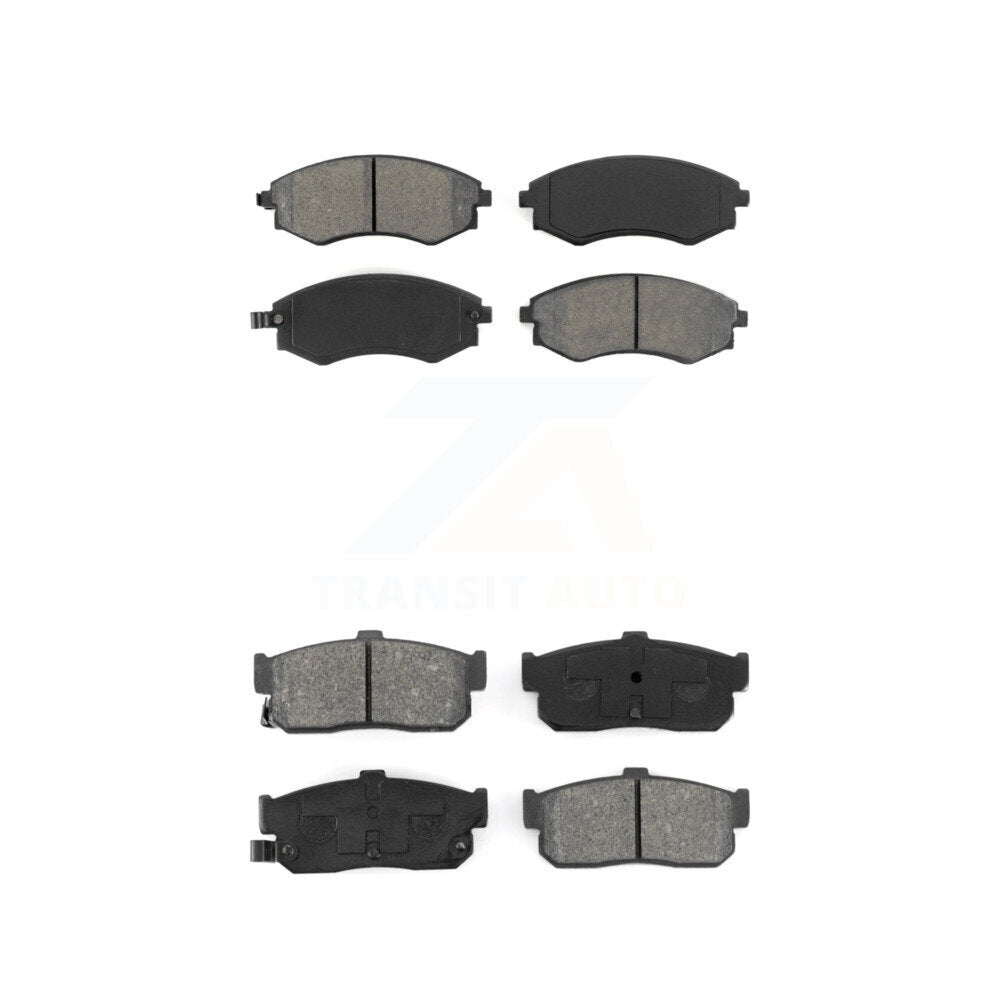 Semi-Metallic Brake Pads Front Rear Kit For INFINITI G20