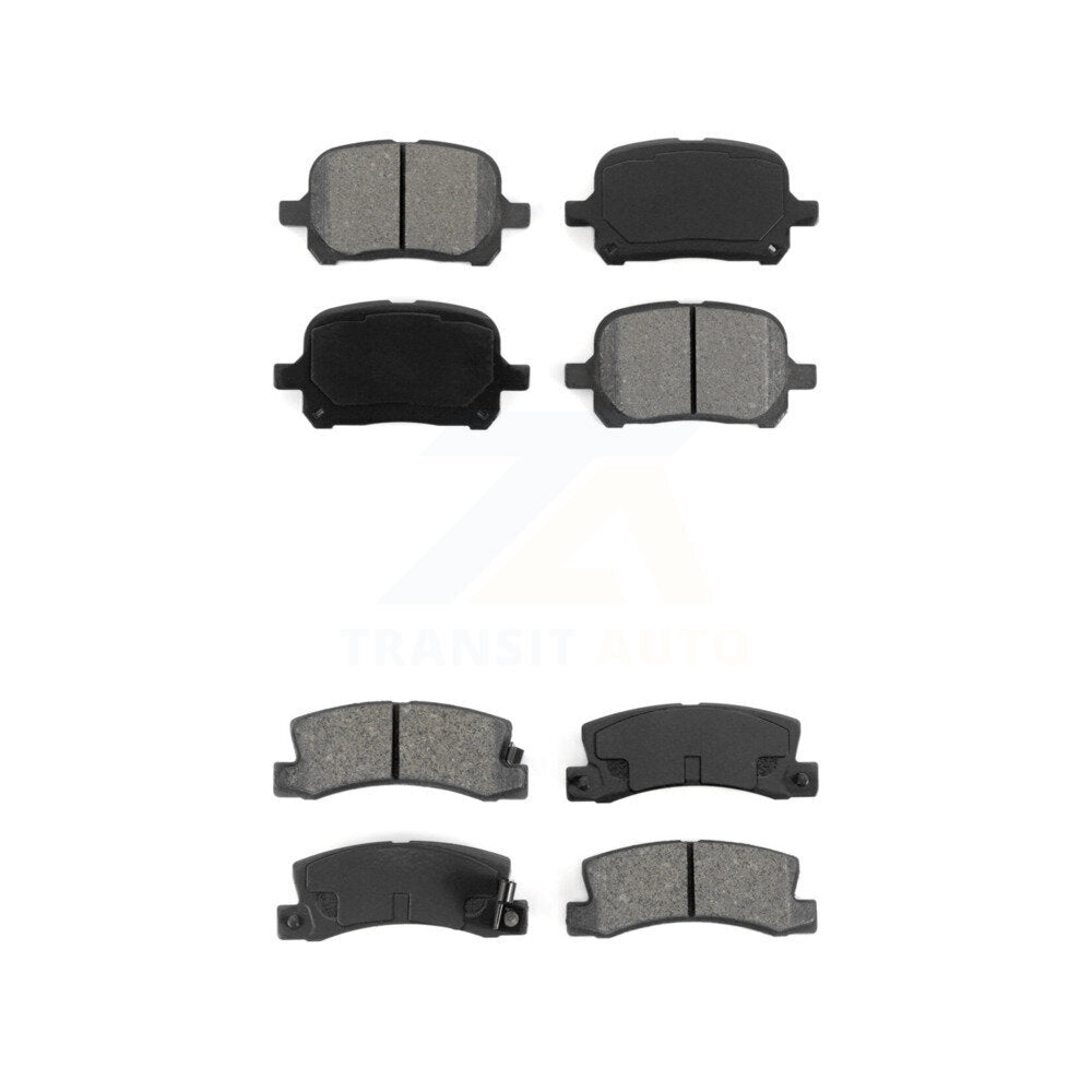 Semi-Metallic Brake Pad Front Rear Kit For Toyota Camry Lexus RX300 Solara ES300
