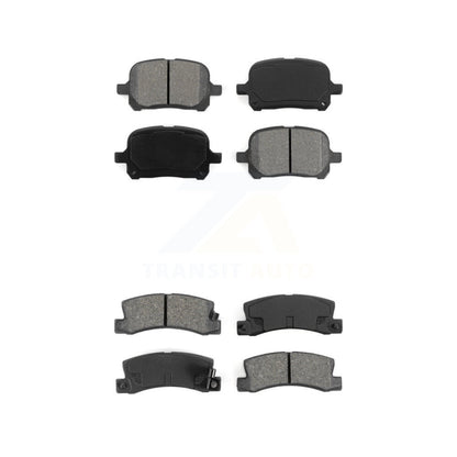 Semi-Metallic Brake Pad Front Rear Kit For Toyota Camry Lexus RX300 Solara ES300