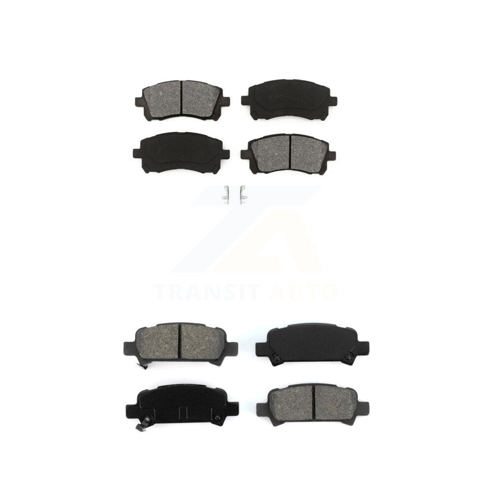 Semi-Metallic Brake Pads Front Rear Kit For Subaru Impreza Forester Outback
