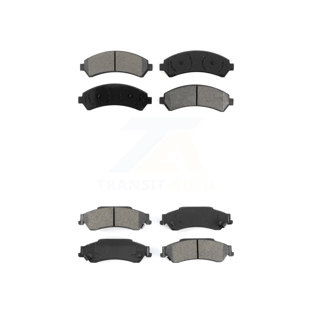 Semi-Metallic Brake Pad Front Rear Kit For Chevrolet GMC Blazer Jimmy S10 Sonoma