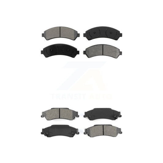 Semi-Metallic Brake Pad Front Rear Kit For Chevrolet GMC Blazer Jimmy S10 Sonoma