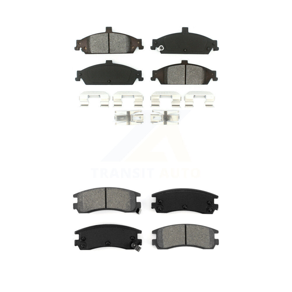 Semi-Metallic Brake Pads Front Rear Kit For Pontiac Grand Am Oldsmobile Alero