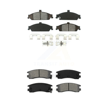 Semi-Metallic Brake Pads Front Rear Kit For Pontiac Grand Am Oldsmobile Alero