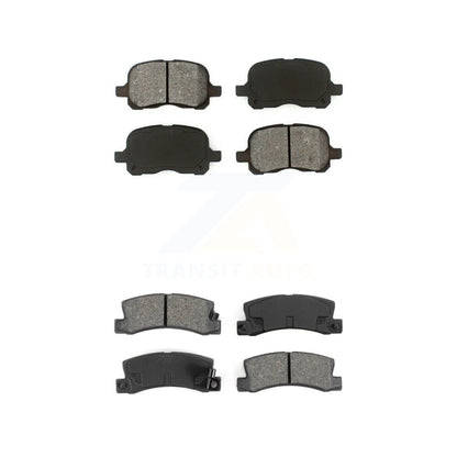 Semi-Metallic Brake Pads Front Rear Kit For 2002 Chevrolet Prizm