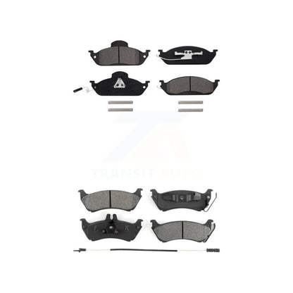 Semi-Metallic Brake Pads Front Rear Kit For Mercedes-Benz ML320 ML350 ML430