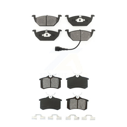 Semi-Metallic Brake Pads Front Rear Kit For Volkswagen Beetle Jetta