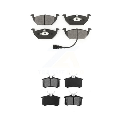 Semi-Metallic Brake Pads Front Rear Kit For Volkswagen Jetta Golf City Beetle