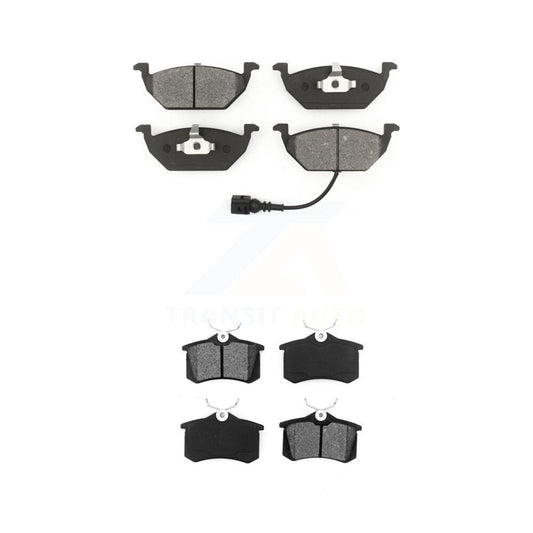 Semi-Metallic Brake Pads Front Rear Kit For Volkswagen Jetta Golf City Beetle