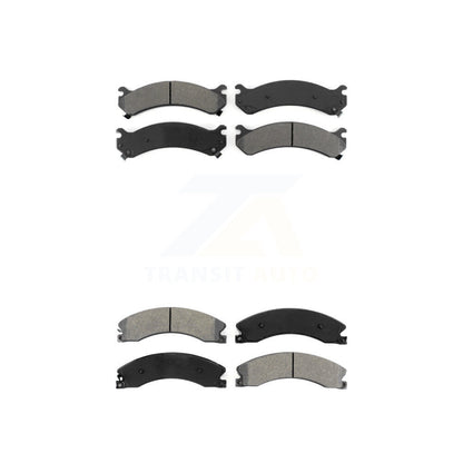 Semi-Metallic Brake Pads Front Rear Kit For GMC Savana 3500 Chevrolet Express