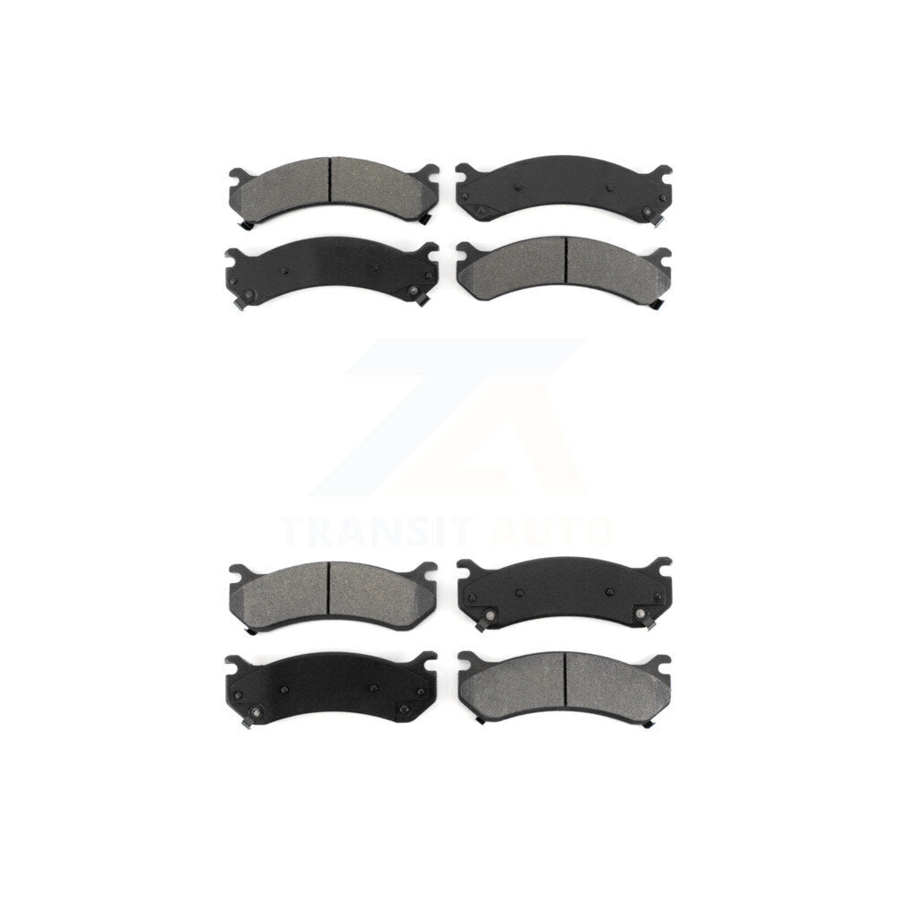 Semi-Metallic Brake Pads Front Rear Kit For Chevrolet GMC Sierra 2500 HD 3500 H2
