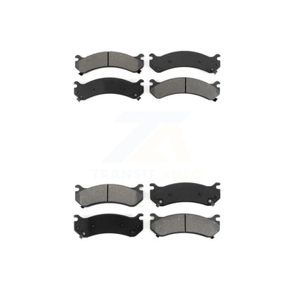 Semi-Metallic Brake Pads Front Rear Kit For Chevrolet GMC Sierra 2500 HD 3500 H2