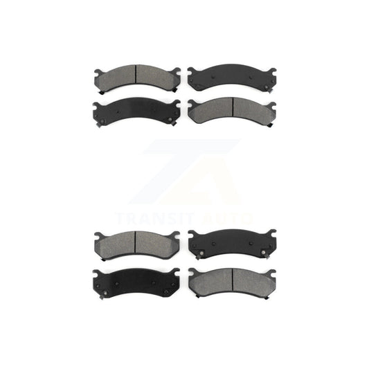 Semi-Metallic Brake Pads Front Rear Kit For Chevrolet GMC Sierra 2500 HD 3500 H2