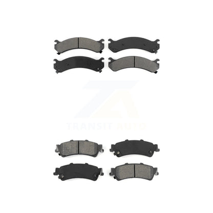 Semi-Metallic Brake Pads Front Rear Kit For Cadillac DTS DeVille GMC Sierra 3500