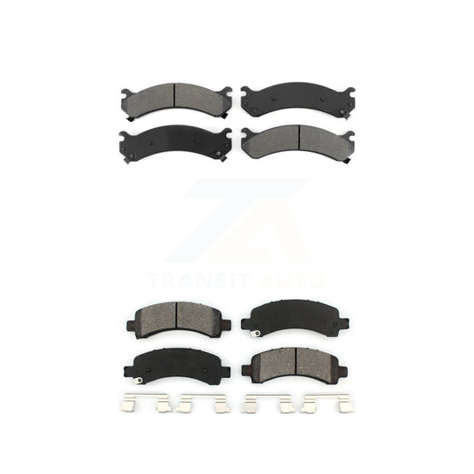 Semi-Metallic Brake Pads Front Rear Kit For GMC Chevrolet Savana 2500 Express