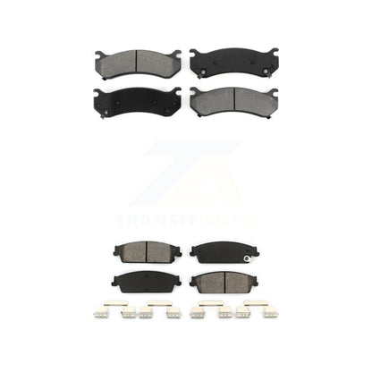 Semi-Metallic Brake Pads Front Rear Kit For Chevrolet Silverado 1500
