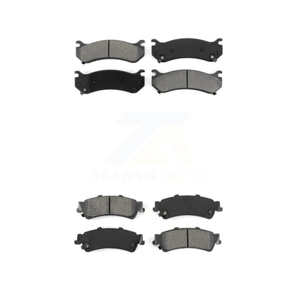 Semi-Metallic Brake Pads Front Rear Kit For Chevrolet GMC Silverado 1500 Sierra