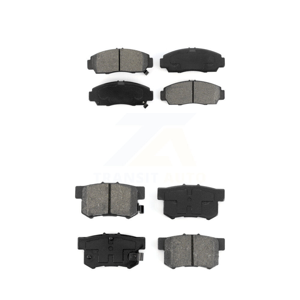 Semi-Metallic Brake Pads Front Rear Kit For Honda Accord Acura TL TSX CL RL
