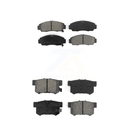 Semi-Metallic Brake Pads Front Rear Kit For Honda Accord Acura TL TSX CL RL