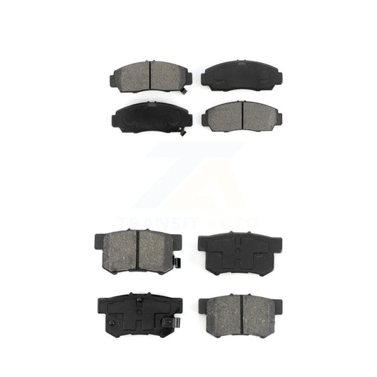 Semi-Metallic Brake Pads Front Rear Kit For Honda Accord Acura TL TSX CL RL