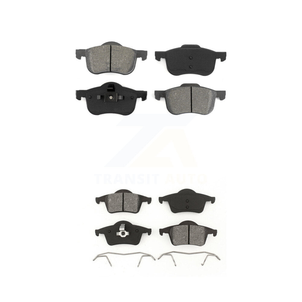 Semi-Metallic Brake Pads Front Rear Kit For Volvo S60 XC70 V70 S80