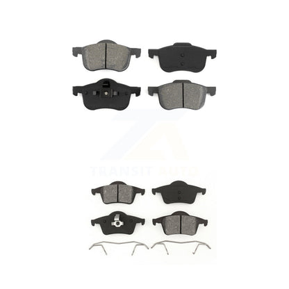 Semi-Metallic Brake Pads Front Rear Kit For Volvo S60 XC70 V70 S80