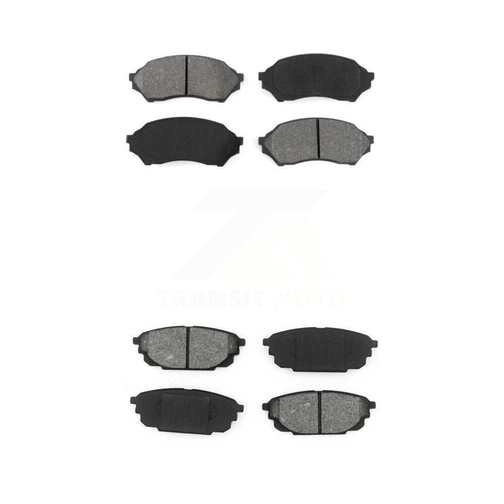 Semi-Metallic Brake Pads Front Rear Kit For 2001-2002 Mazda Protege 1.6L