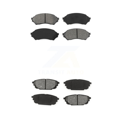 Semi-Metallic Brake Pads Front Rear Kit For 2001-2002 Mazda Protege 1.6L