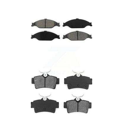 Semi-Metallic Brake Pads Front Rear Kit For Ford Mustang