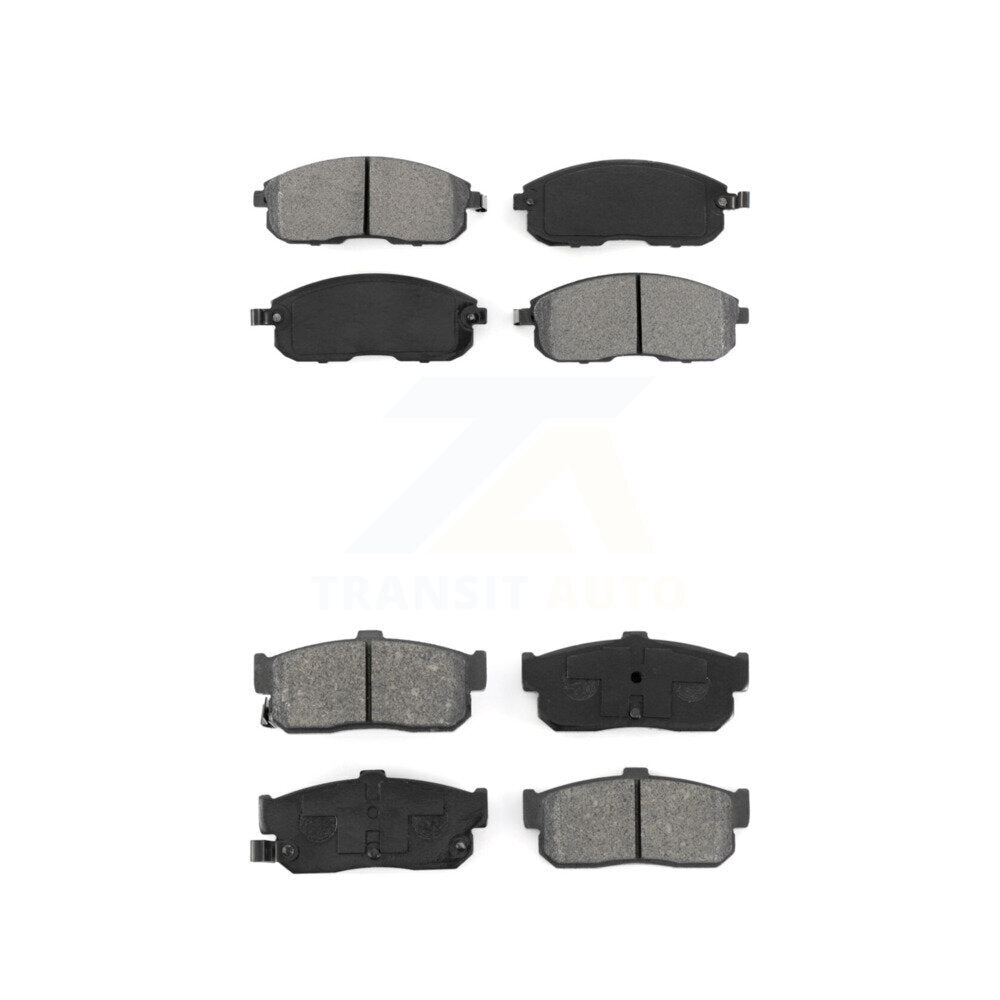 Semi-Metallic Brake Pads Front Rear Kit For Nissan Maxima INFINITI I30