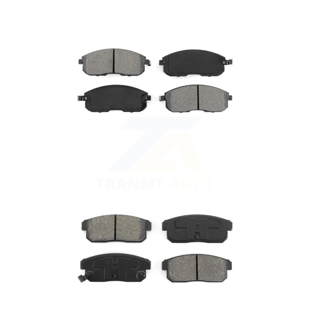 Semi-Metallic Brake Pads Front Rear Kit For Nissan Maxima INFINITI I35 I30