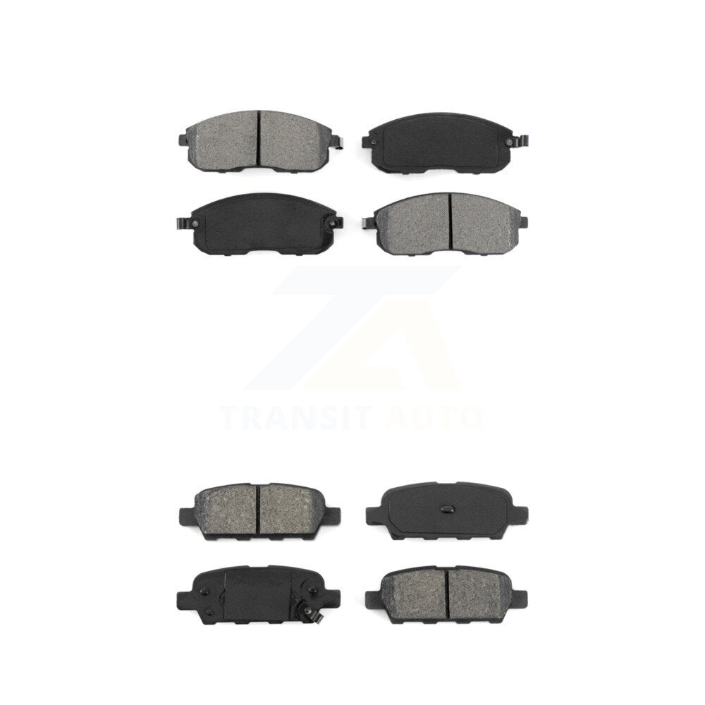 Semi-Metallic Brake Pads Front Rear Kit For Nissan Sentra Altima Juke 350Z G35