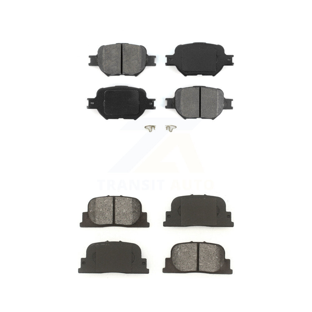 Semi-Metallic Brake Pads Front Rear Kit For 2005-2010 Scion tC