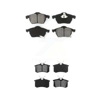 Semi-Metallic Brake Pads Front Rear Kit For Volkswagen Passat Audi A4